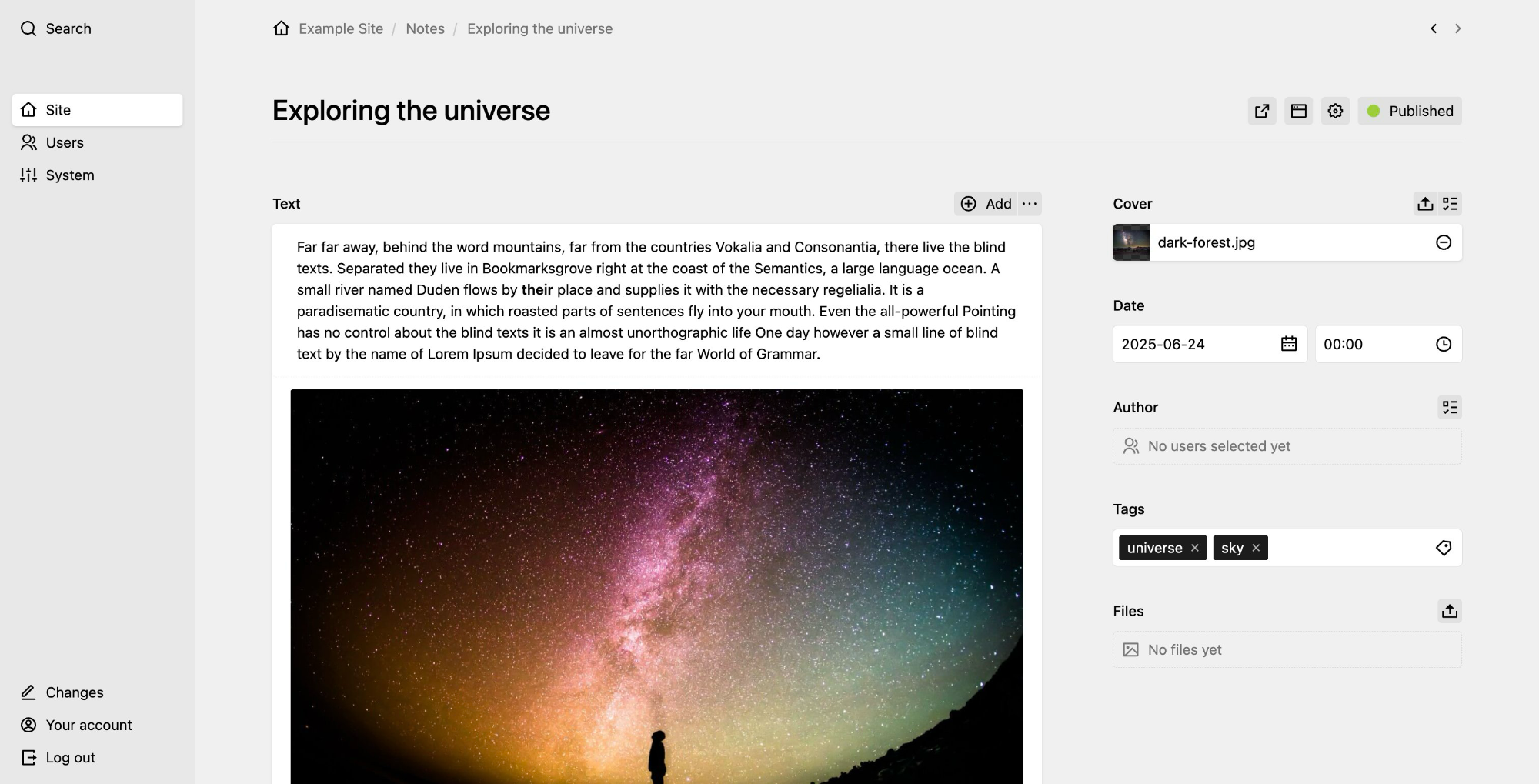 Ruudunkaappaus Kirby-hallintapaneelista